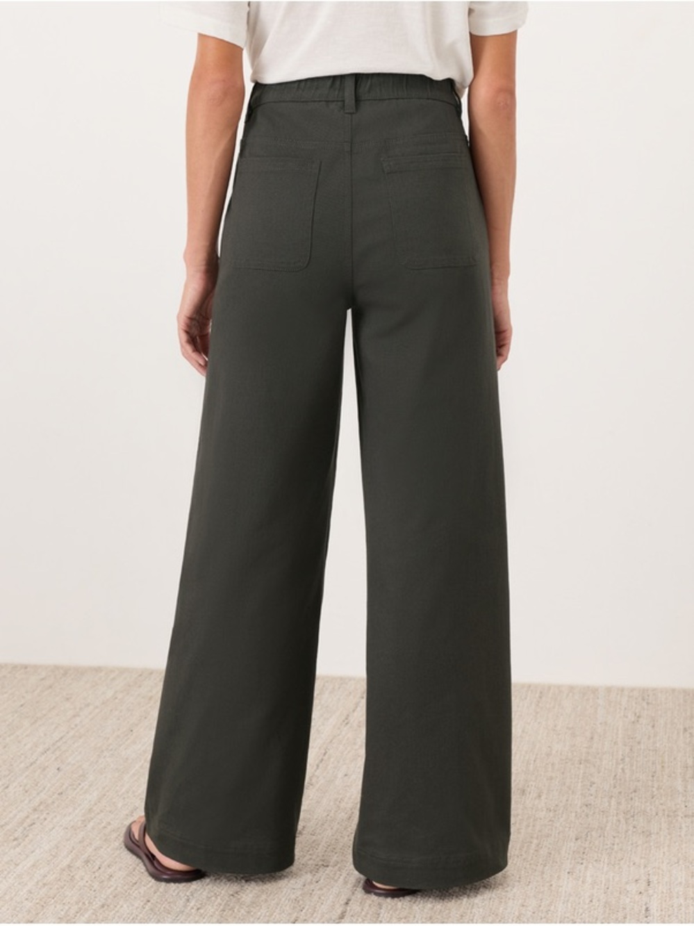 PACT Organic Stretch Twill Wide Leg Pant Size XS - Picture 3 of 6
